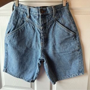 Vintage RIO Lightwash High-rise Blue Denim Shorts